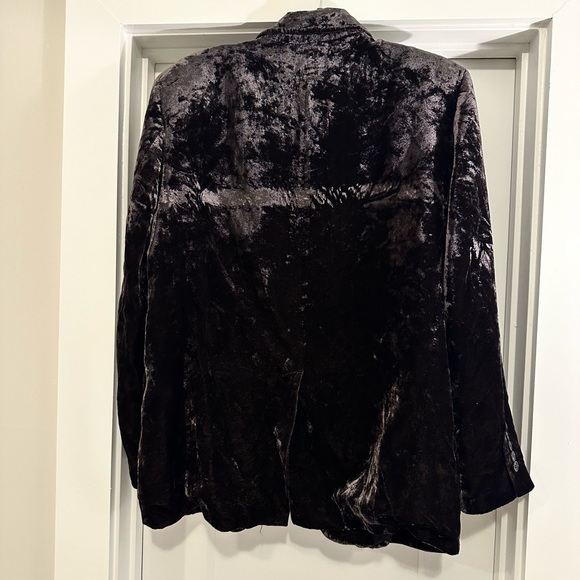 Zara Chocolate Brown Velvet Blazer - Picture 4 of 4